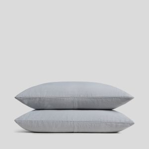 Linen Pillowcase Set (Sky)