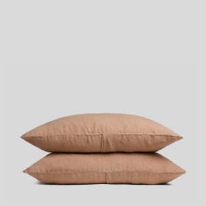 Linen Pillowcase Set (Adobe)