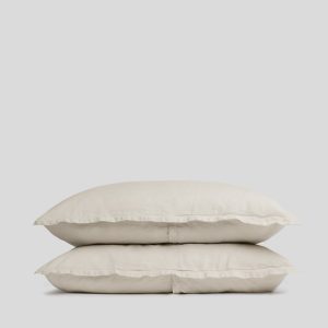 Classic Linen Sham Set - FINAL SALE (Bone)
