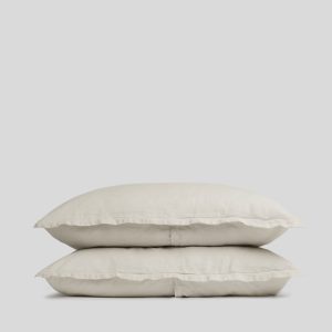 Linen Sham Set (Bone)