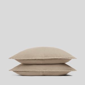 Linen Sham Set (Toast)