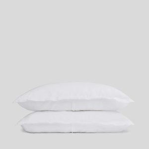 Linen Sham Set (White)