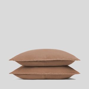 Linen Sham Set (Adobe)
