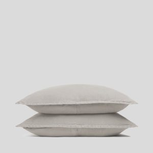 Linen Sham Set (Dove)