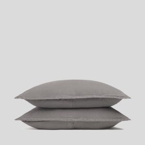 Linen Sham Set (Pebble)
