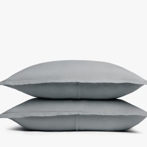 Linen Sham Set - FINAL SALE (Slate Blue)