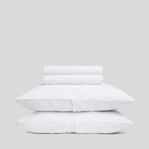 Linen Sheet Set - White F/Q