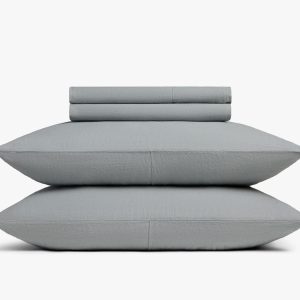 Linen Bed Set - FINAL SALE (Slate Blue)