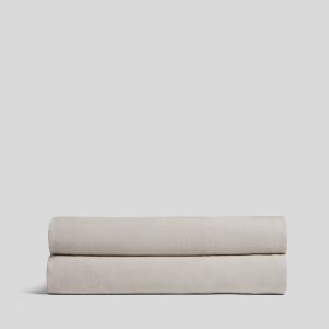 Linen Tencel Fitted Sheet (Bone)