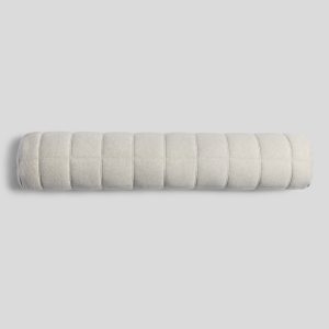Linen Tencel Jersey Bolster Pillow Cover (Heathered Oatmeal)