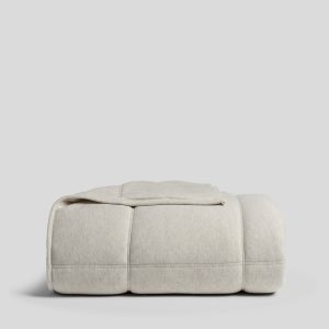 Linen Tencel Jersey Quilt (Heathered Oatmeal)