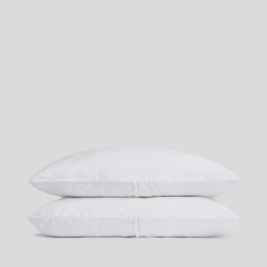 Linen Tencel Pillowcase Set (White)