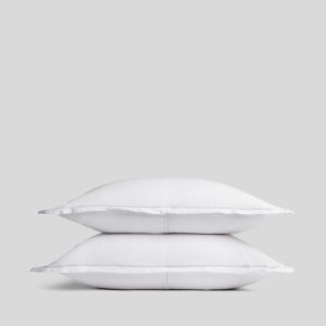 Linen Tencel Sham Set (White)