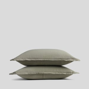 Linen Tencel Sham Set - FINAL SALE (Moss)