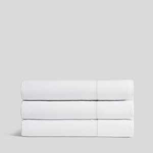 Linen Tencel Top Sheet (White)
