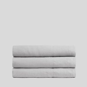 Linen Top Sheet - Fog - FINAL SALE