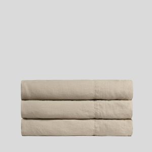 Linen Top Sheet - Toast
