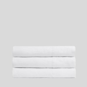 Linen Top Sheet - White
