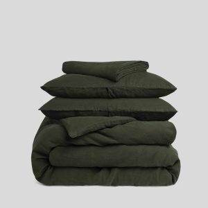Linen Venice Set - Evergreen F/Q