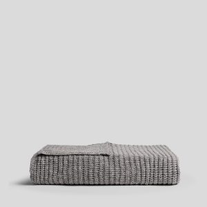 Marled Cotton Throw (Pebble)