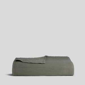Matelasse Coverlet (Moss)