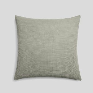 Organic Cloud Cotton Euro Sham - FINAL SALE (Heathered Moss)