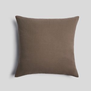 Organic Cloud Cotton Euro Sham (Warm Grey)