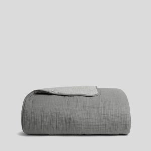Organic Cloud Cotton Quilt - FINAL SALE (Steel and Smoke)