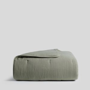 Organic Cloud Cotton Quilt (Moss)