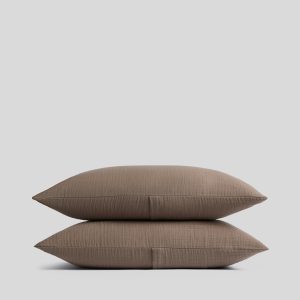 Organic Cloud Cotton Sham Set (Warm Grey)