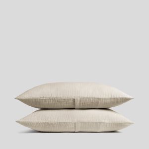 Organic Cloud Cotton Sham Set (Bone)