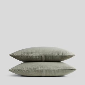 Organic Cloud Cotton Sham Set (Moss)