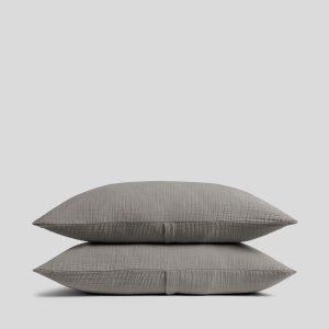 Organic Cloud Cotton Sham Set (Pebble)