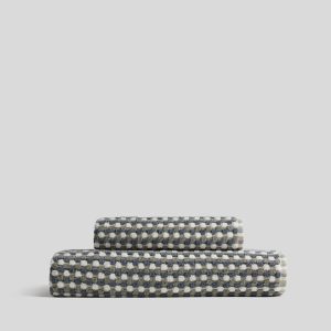 Organic Cotton Mosaic Towels (Moss and Dusk)
