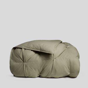 Organic Cotton Puff Comforter (Moss)
