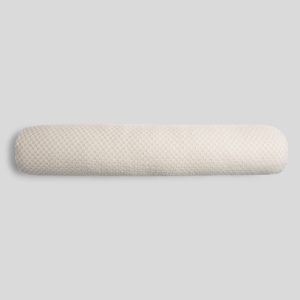 Organic Keys Jacquard Bolster Pillow Cover - FINAL SALE (Bone and Cream)