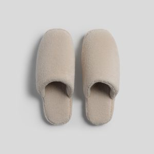 Classic Plush Slippers (Bone)