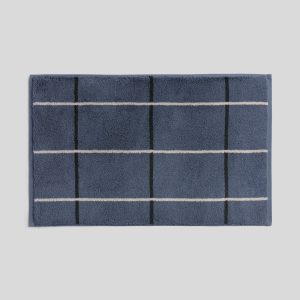 Organic Plush Tub Mat (Dusk Windowpane)
