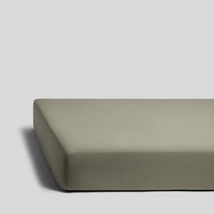 Percale Crib Sheet (Moss)