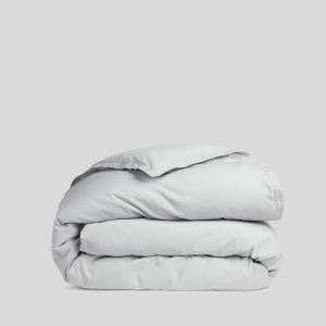 Percale Duvet Cover - FINAL SALE (Light Grey)