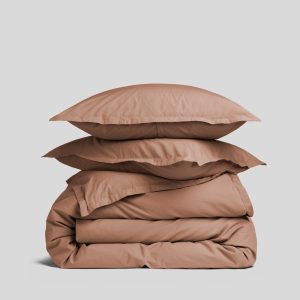 Percale Duvet Cover Set - Adobe K/CK