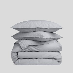 Percale Duvet Cover Set - Sky F/Q