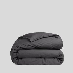 Percale Duvet Cover - FINAL SALE (Slate)