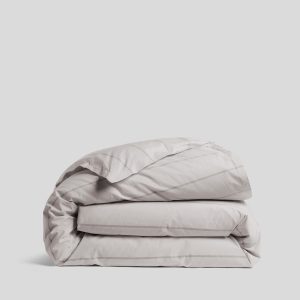 Percale Duvet Cover (Pebble Stripe)