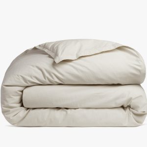 Percale Duvet Cover - FINAL SALE (Sand)