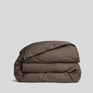 Percale Duvet Cover (Warm Grey)