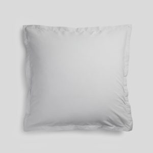 Percale Euro Sham - FINAL SALE (Light Grey)
