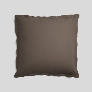 Percale Euro Sham (Warm Grey)