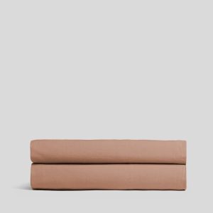 Percale Fitted Sheet (Adobe)