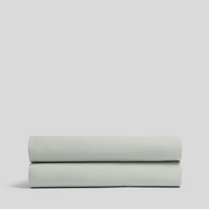 Percale Fitted Sheet - FINAL SALE (Sage)
